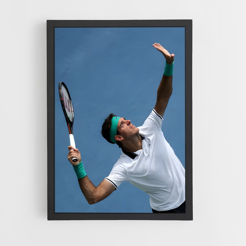 Poster Juan martin – affiche Tennis (vue 2)